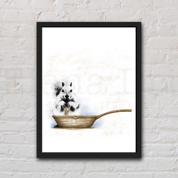 Squirrel with frying pan - Image 3