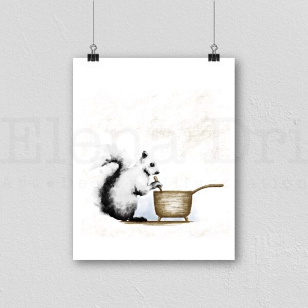 Squirrel with saucepan - Image 3