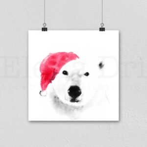 Christmas Bear Portrait