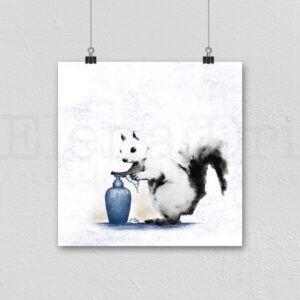 Squirrel with soap pump