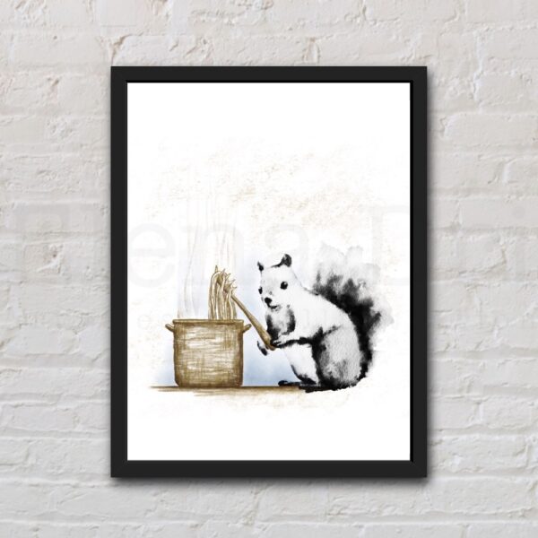 Squirrel with pasta pot - Image 3