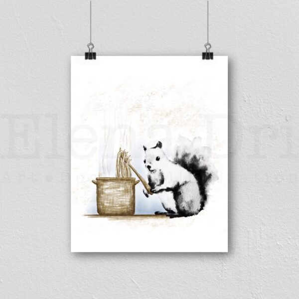 Squirrel with pasta pot - Image 4