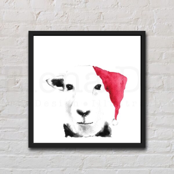 Christmas Sheep Portrait - Image 2