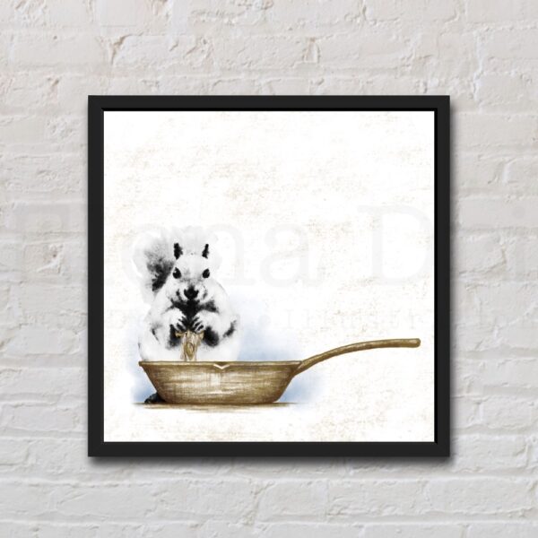 Squirrel with frying pan - Image 2