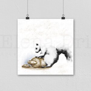 Squirrel with rolling pin