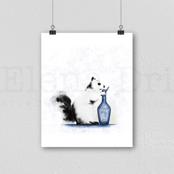 Squirrel with shampoo bottle - Image 3