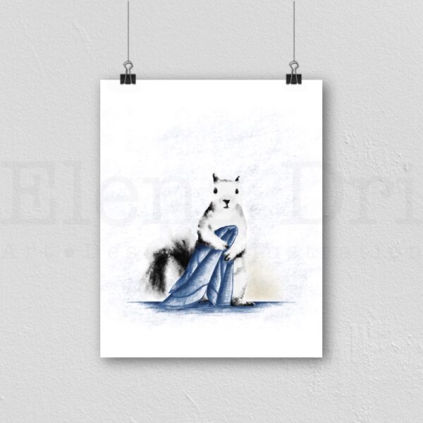 Squirrel with towel - Image 3