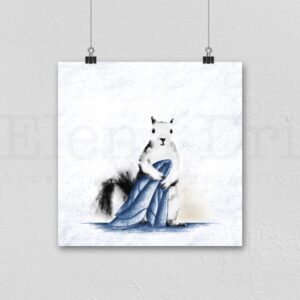 Squirrel with towel