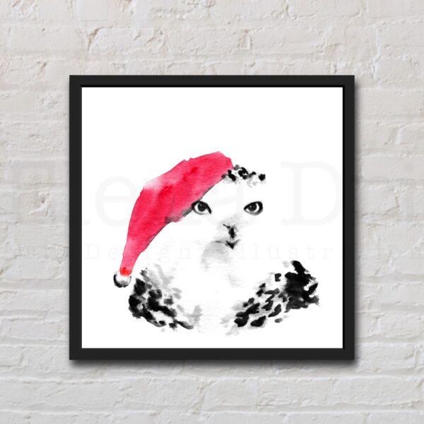 Christmas Owl Portrait - Image 2